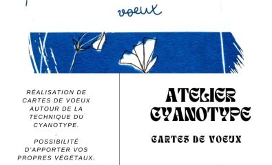 Atelier cyanotype « cartes de vœux »