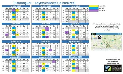 🗓️ Calendrier de collecte des déchets 2025