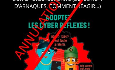 ❌ Annulation : jeu de société sur la cybersécurité