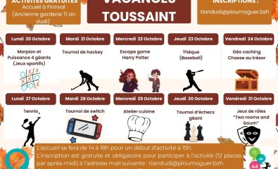 Programme Vacances Toussaint 10-17 ans