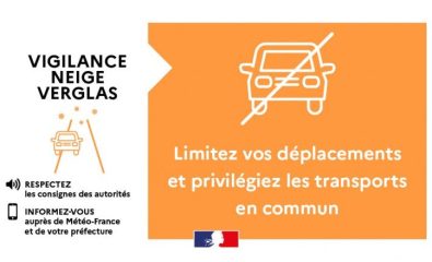 Maintien de la vigilance orange neige-verglas pour mardi matin