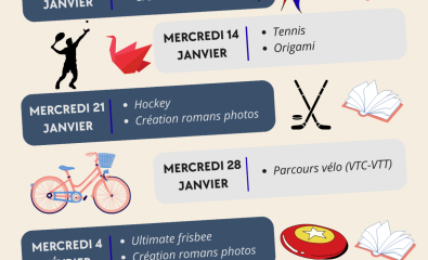 Activités 10-17 ans du Mercredi