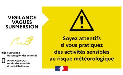 🚨Alerte météo : vigilance jaune vagues-submersion