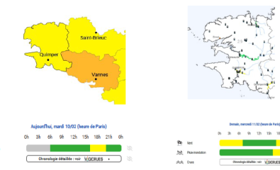 🚨Alerte météo : vigilance jaune pluie, inondations, orages et vent