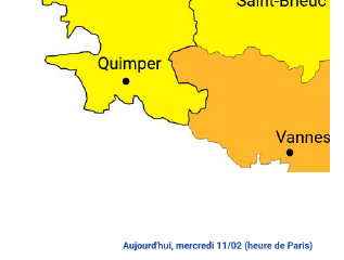 🚨Alerte météo : vigilance jaune pluie, inondations, orages et vent